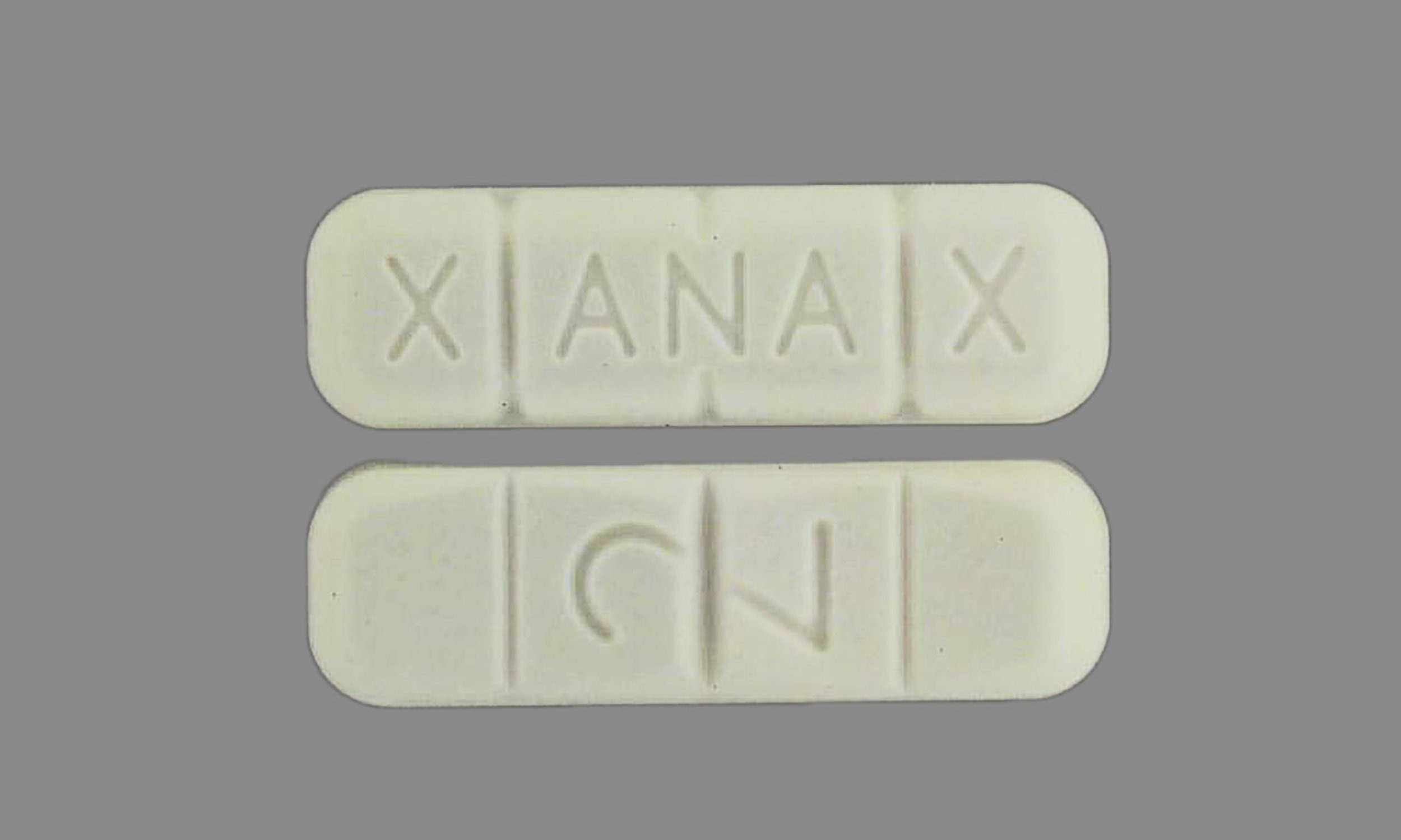 white rectangle xanax